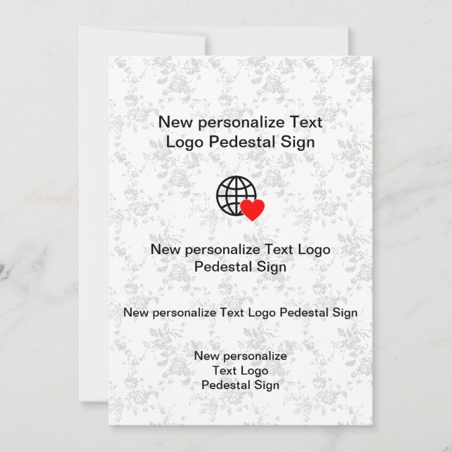 Nueva invitación plana personaliza la tuya (Anverso)