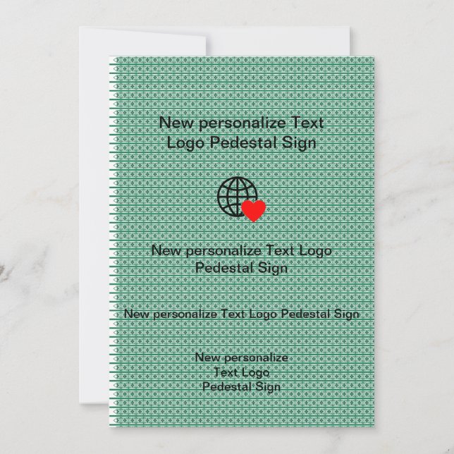 Nueva invitación plana personaliza la tuya (Anverso)