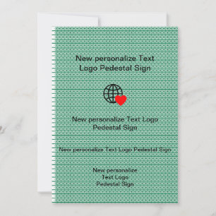 Nueva invitación plana personaliza la tuya