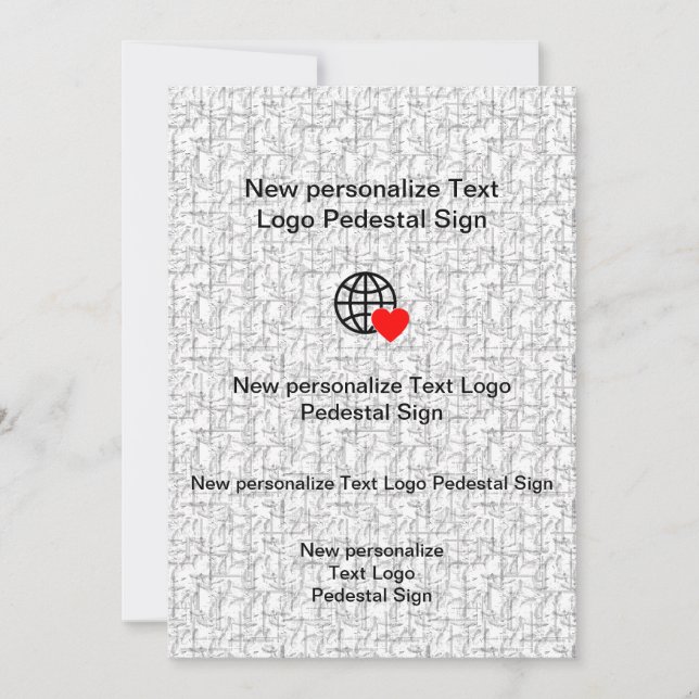 Nueva invitación plana personaliza la tuya (Anverso)