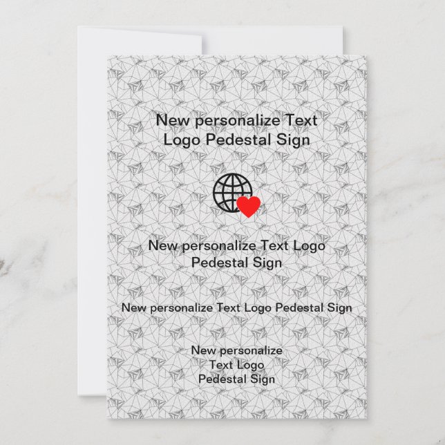 Nueva invitación plana personaliza la tuya (Anverso)