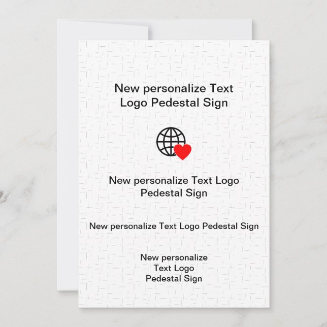 Nueva invitación plana personaliza la tuya (Anverso)