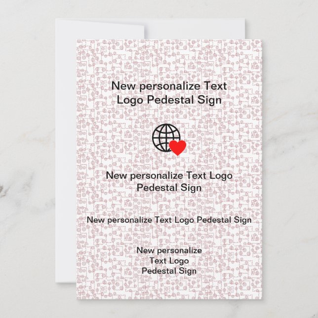 Nueva invitación plana personaliza la tuya (Anverso)