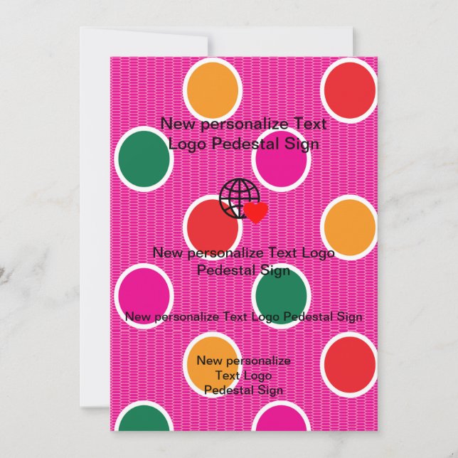 Nueva invitación plana personaliza la tuya (Anverso)