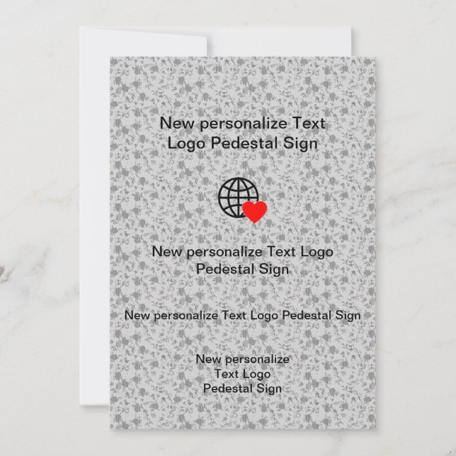Nueva invitación plana personaliza la tuya (Anverso)