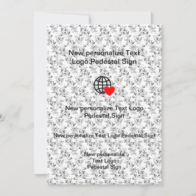 Nueva invitación plana personaliza la tuya (Anverso)