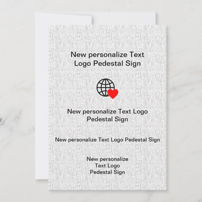 Nueva invitación plana personaliza la tuya (Anverso)