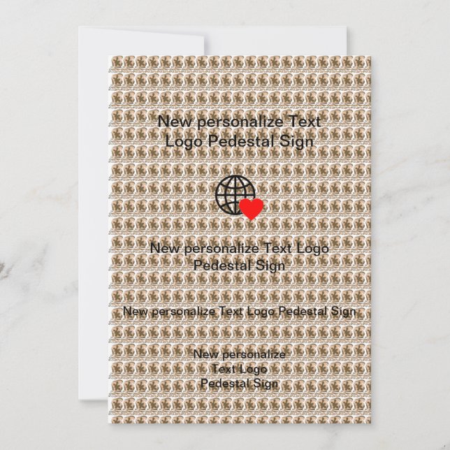 Nueva invitación plana personaliza la tuya (Anverso)