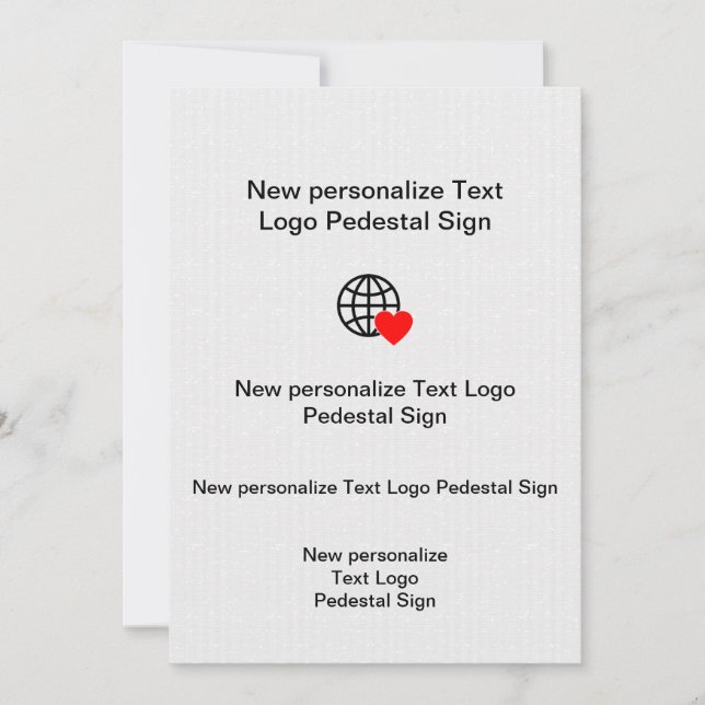 Nueva invitación plana personaliza la tuya (Anverso)