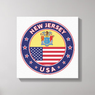 Nueva Jersey, Estados Unidos, lienzo de Nueva Jers