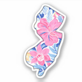 Nueva Jersey - Pegatina de verano - Lilly Inspired