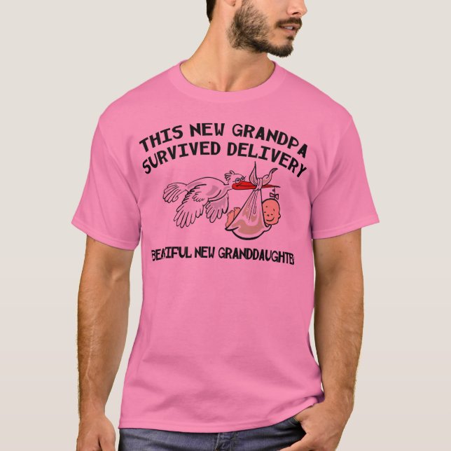 Nueva nieta - nueva camiseta del abuelo (Anverso)