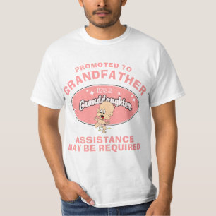 Nueva nieta promovida a la camiseta de abuelo