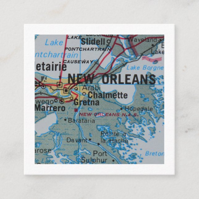 Nueva Orleans Hemos mudado nueva tarjeta de direcc (Anverso)