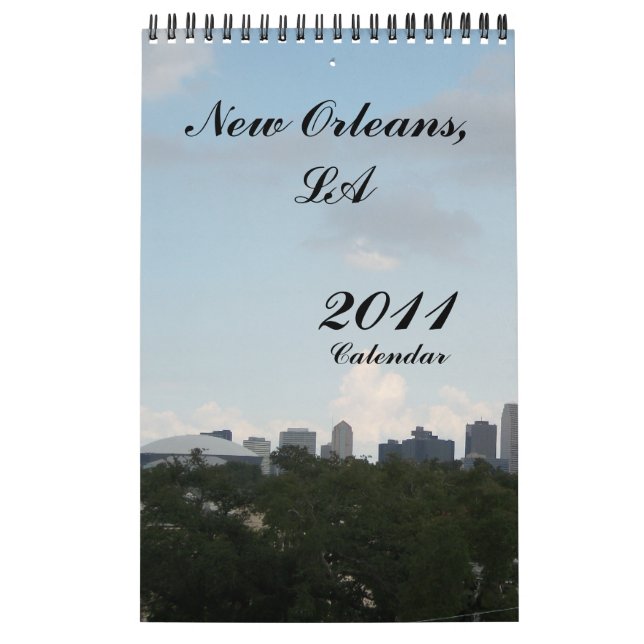 Nueva Orleans, LA, 2011, Calendario (Tapa)
