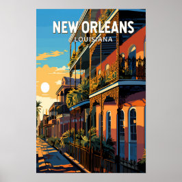 Nueva Orleans Louisiana Viaje Arte Vintage