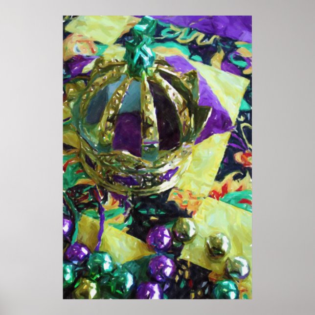 Nueva Orleans Mardi Gras Gorras Bandas Posters (Frente)