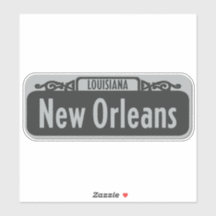 Nueva Orleans, Pegatina del Rótulo de la calle Lou