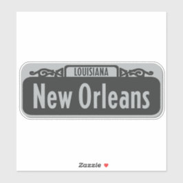 Nueva Orleans, Pegatina del Rótulo de la calle Lou