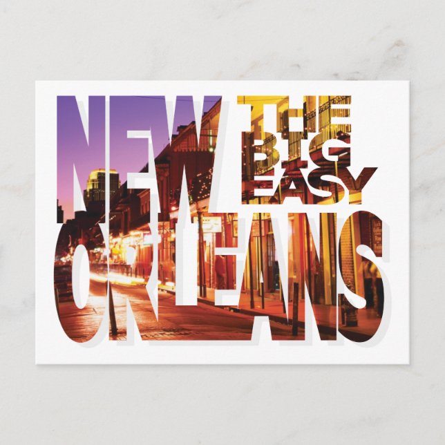 Nueva Orleans, postal de Luisiana (Anverso)