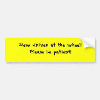 Nueva pegatina para el parachoques del conductor