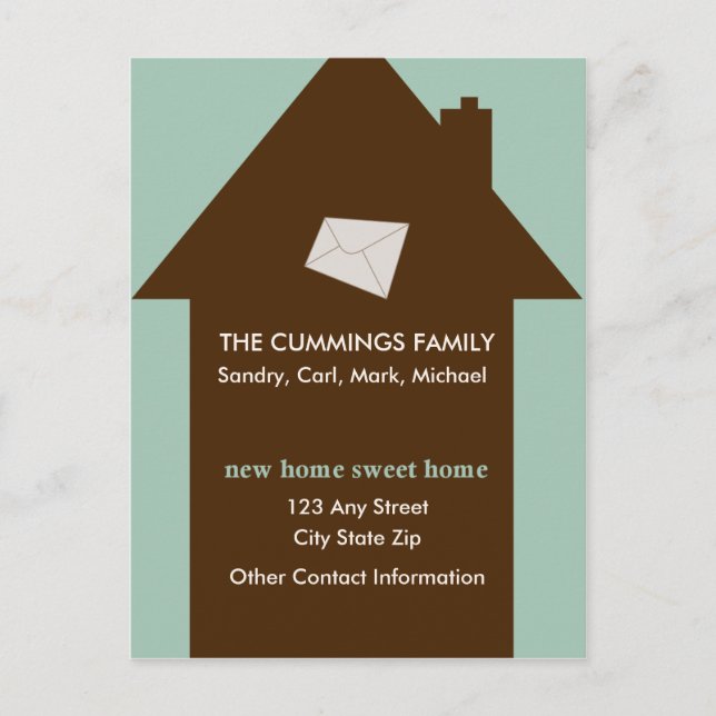 Nueva postal de casa dulce (Anverso)