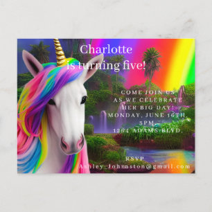 Nueva postal de invitación a la fiesta de cumpleañ