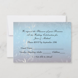 Nueva respuesta de boda azul
