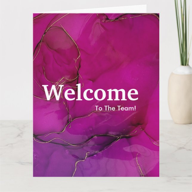 Nueva tarjeta de bienvenida de empleado (Anverso)