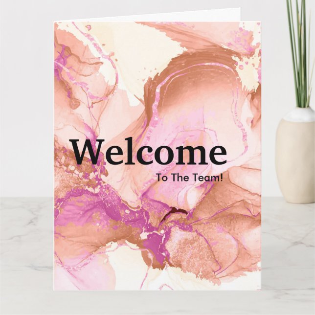 Nueva tarjeta de bienvenida de empleado (Anverso)