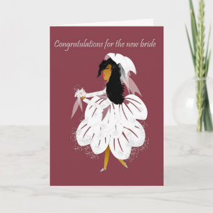 Nueva tarjeta de bienvenida de novia