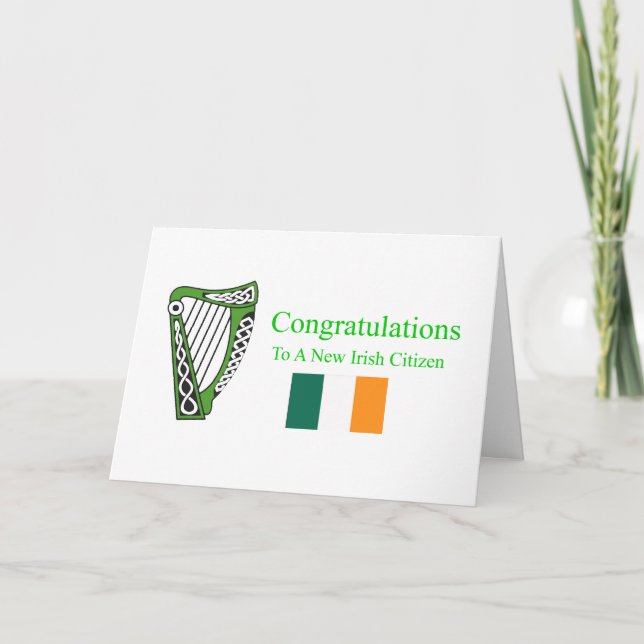 Nueva tarjeta de ciudadano irlandés (Anverso)