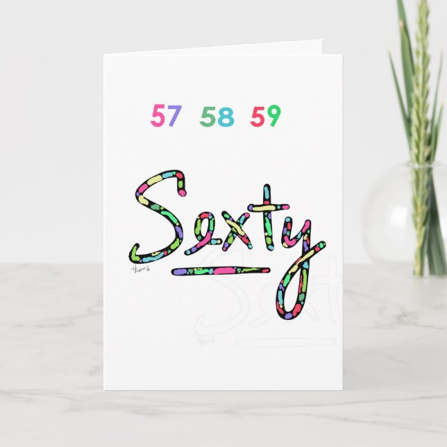¡NUEVA TARJETA de cumpleaños de Sexty Psychadelic! (Anverso)
