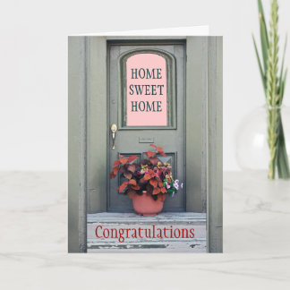 Nueva tarjeta de felicitación para el hogar