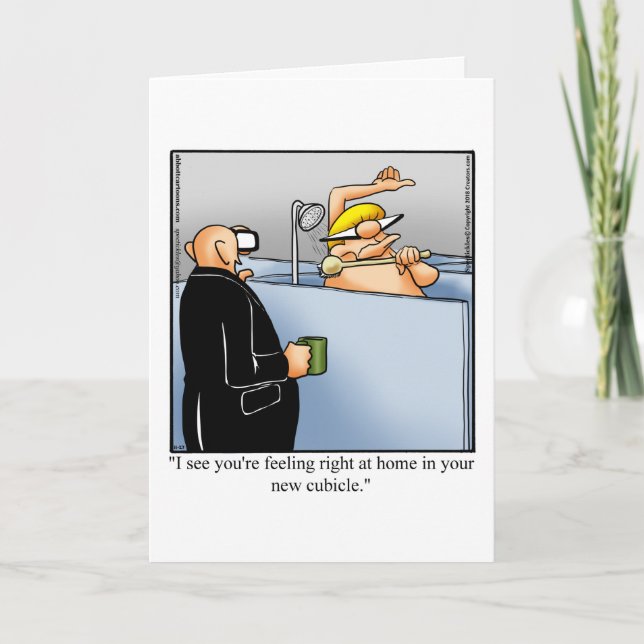 Nueva tarjeta de felicitación por trabajo (Anverso)