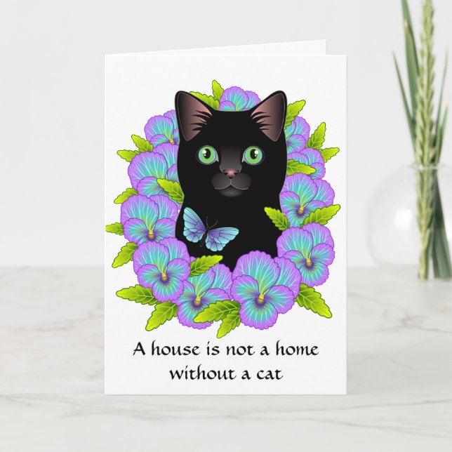 Nueva tarjeta de felicitaciones de casa - lindo ga (Anverso)