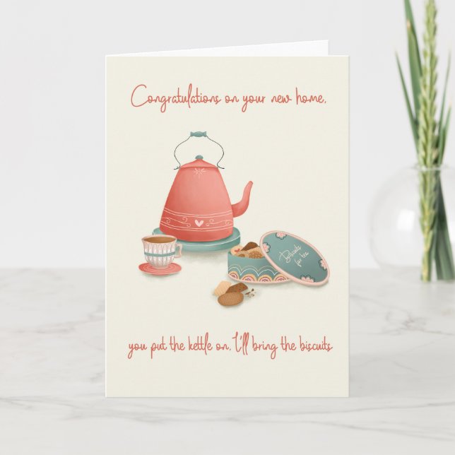 Nueva tarjeta de felicitaciones de Tea Biscuit con (Anverso)