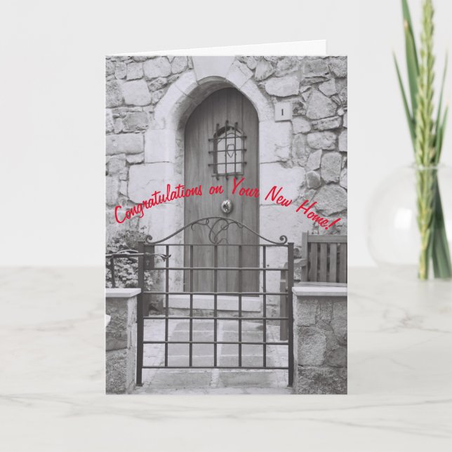 Nueva tarjeta de felicitaciones para el hogar (Anverso)