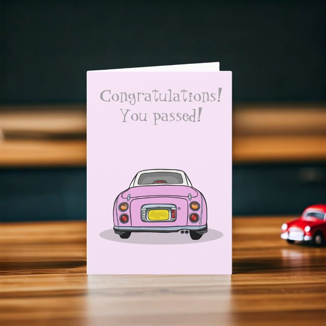 Nueva tarjeta de felicitaciones para la prueba de  (Congrats on passing your Driving Test! )