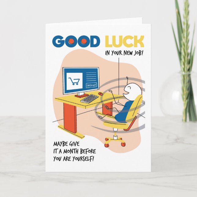 Nueva tarjeta de felicitaciones para ser gracioso (Anverso)