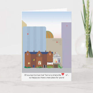 Nueva tarjeta de felicitaciones para vivienda urba