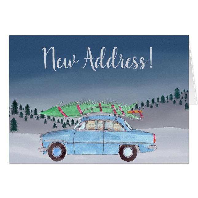 Nueva tarjeta de foto de personalizable del coche  (Anverso (Horizontal))
