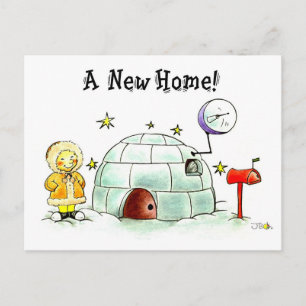 Nueva tarjeta de iglú para el hogar - Diseño de ma
