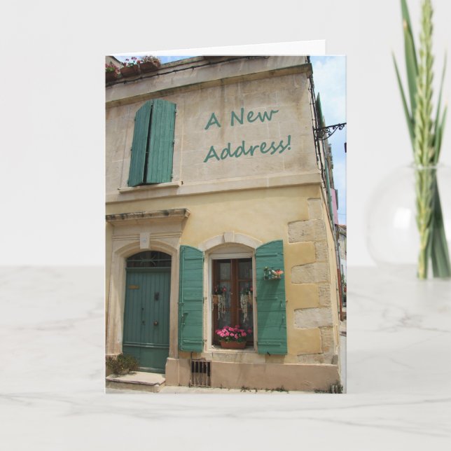 Nueva tarjeta de Invitación de dirección (Anverso)