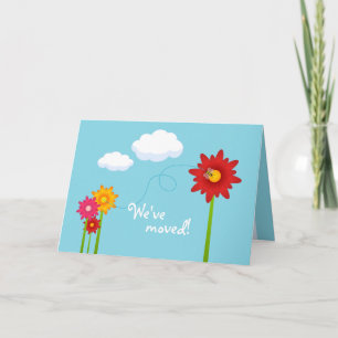 Nueva tarjeta de invitación de dirección