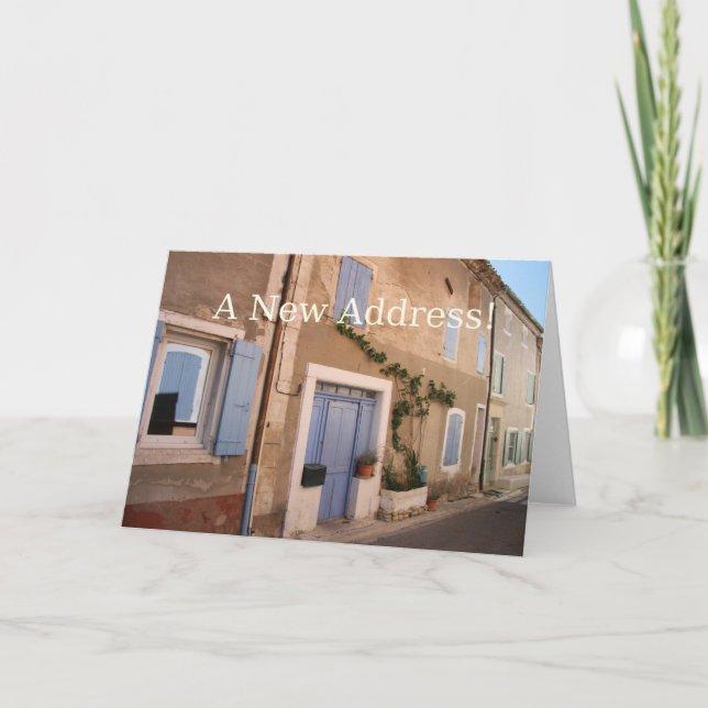 Nueva tarjeta de Invitación de dirección (Anverso)