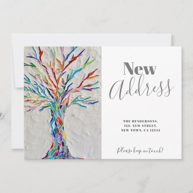 Nueva tarjeta de Invitación móvil de dirección (Anverso)