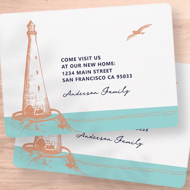 Nueva tarjeta de Invitación náutica moderna casera (Subido por el creador)