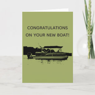Nueva tarjeta de la enhorabuena del barco el