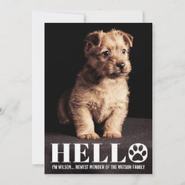 Nueva tarjeta de la foto de la invitación de la